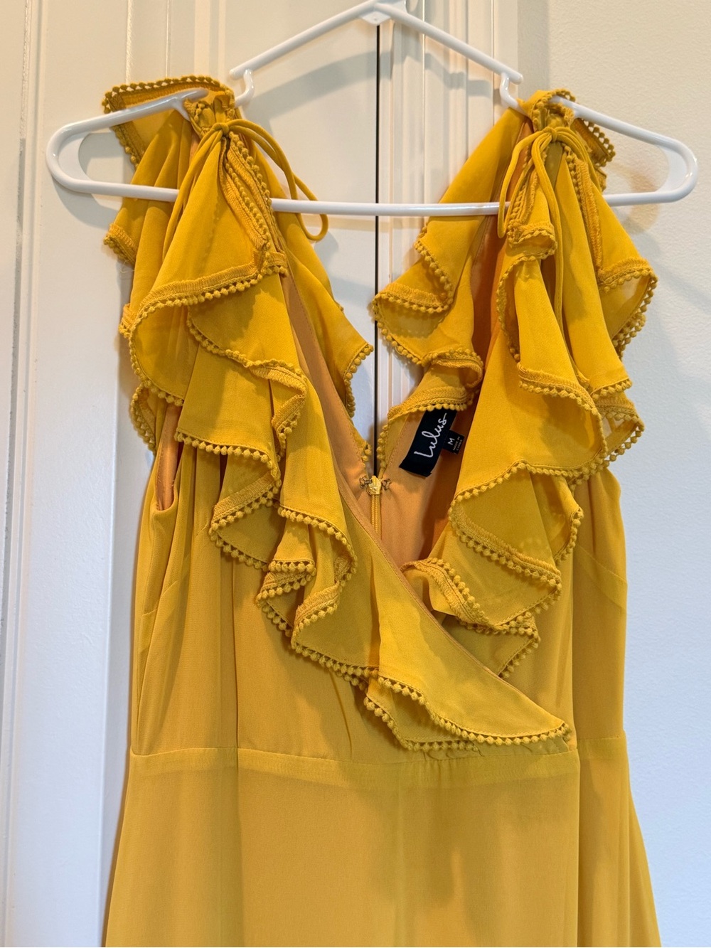 Lulu's Yellow Ruffle Maxi Dress - Picture 5 of 7
